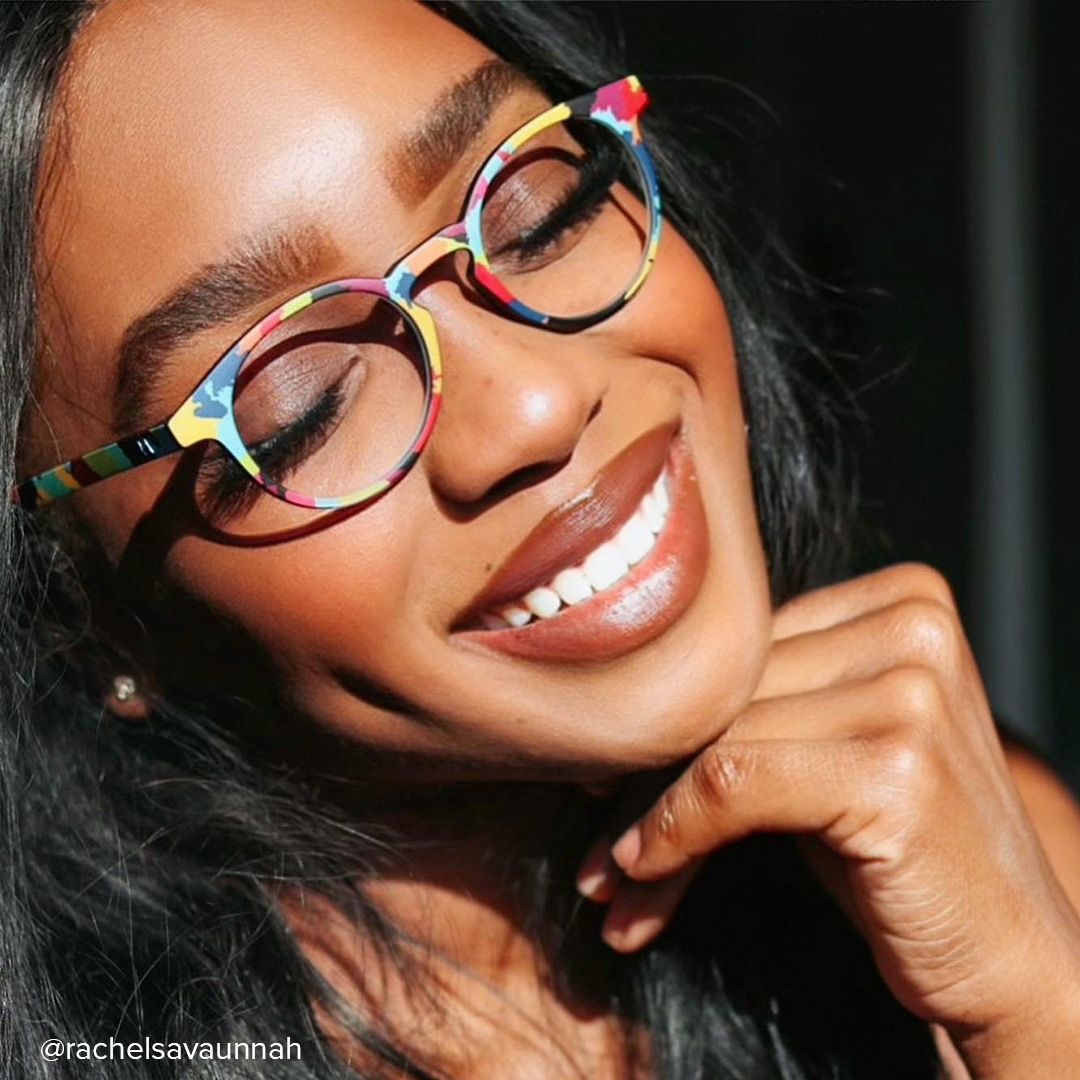 Minnie - Oval Multicolored Eyeglasses│Vooglam- 8