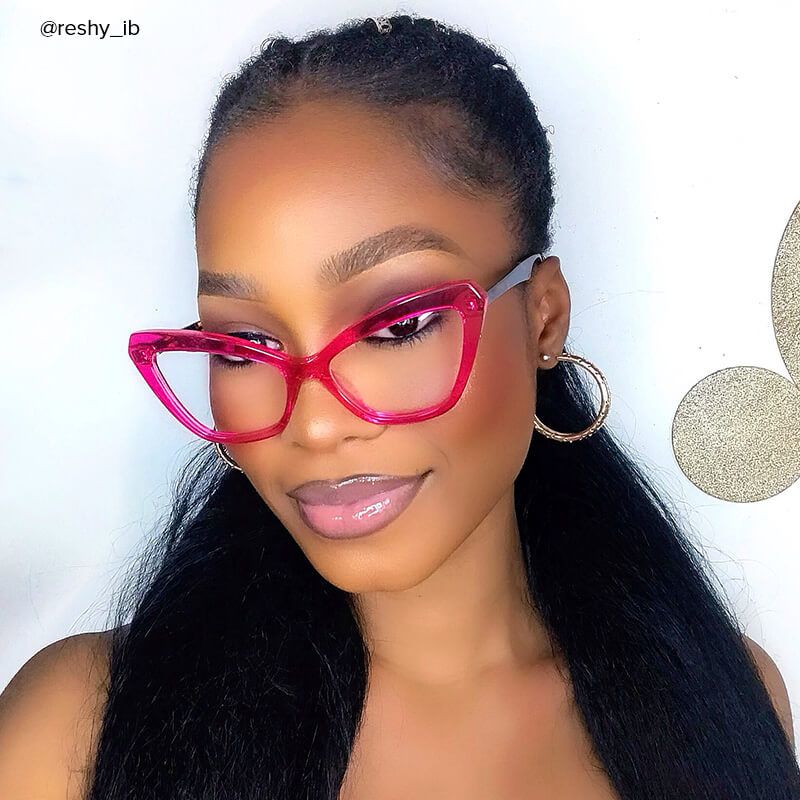 Shaneika - Cat Eye Pink Eyeglasses - 8