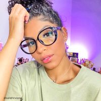 Bessie - Oval Dark/Blue Eyeglasses - 8