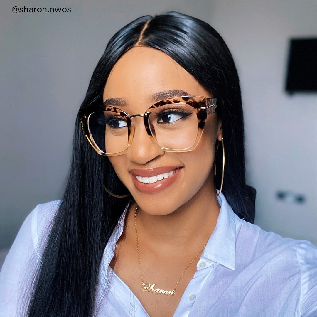 Paulina - Square Light Tortoise Eyeglasses │ Vooglam- 6