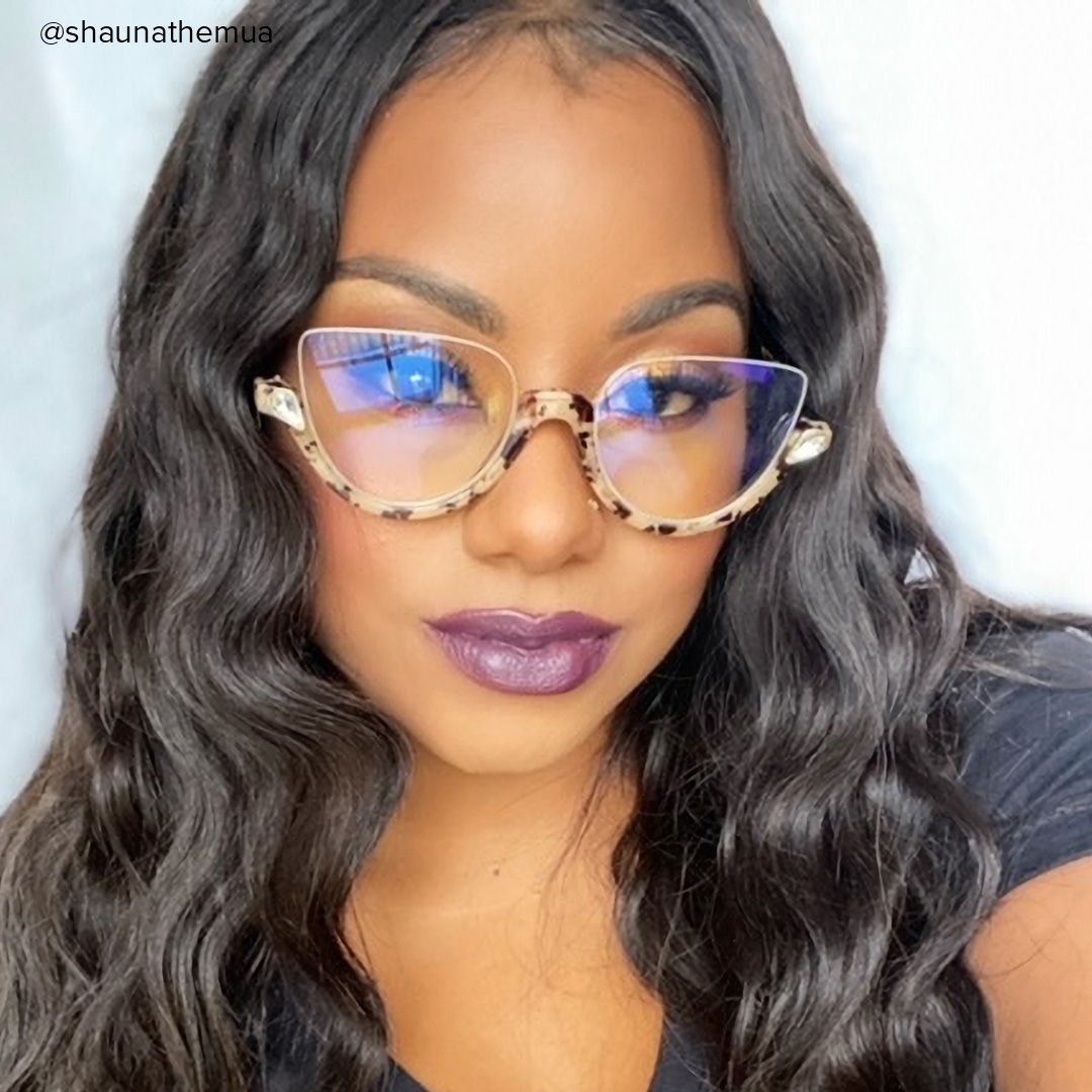 Sylvia - Cat Eye Light/Tortoise Eyeglasses - 9