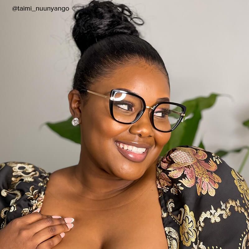 Declan - Rectangle Black Eyeglasses - 11