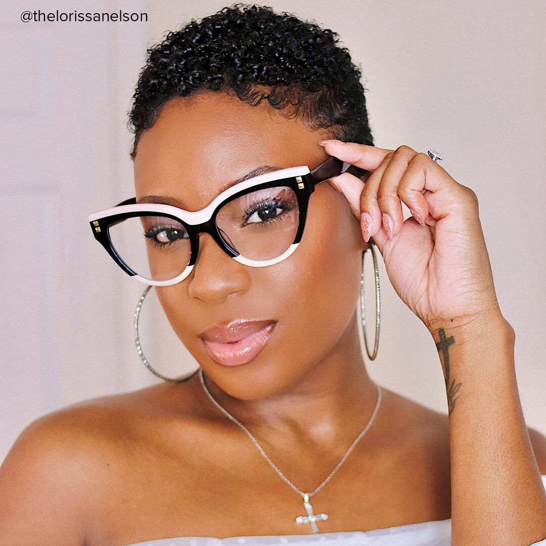 Dalila - Cat Eye Black Eyeglasses - 12