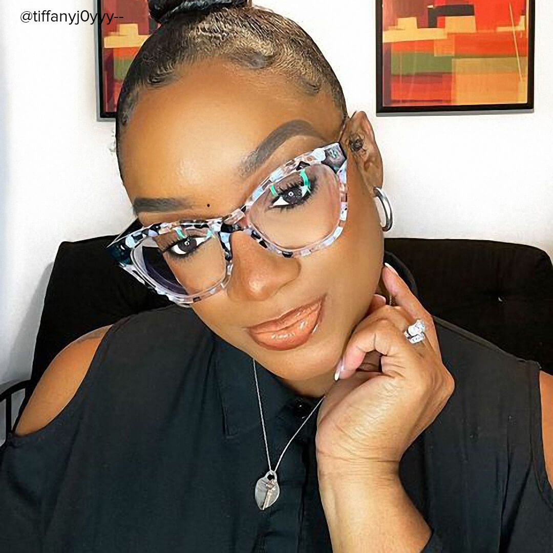 Butta - Cat Eye Marble Eyeglasses - 7