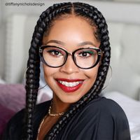 Bessie - Oval Dark/Blue Eyeglasses - 9