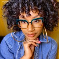 Shavan - Square Blue/Black Eyeglasses - 9