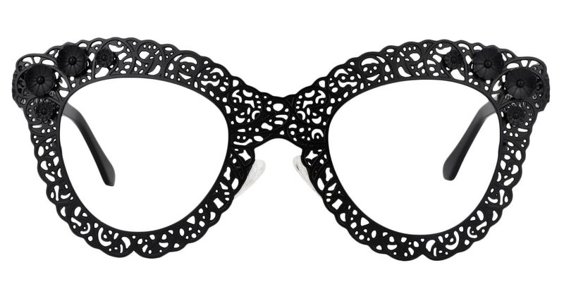 Bella - Butterfly Black Eyeglasses