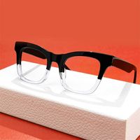 Stevens - Rectangle Two-tone Eyeglasses | Vooglam On Model