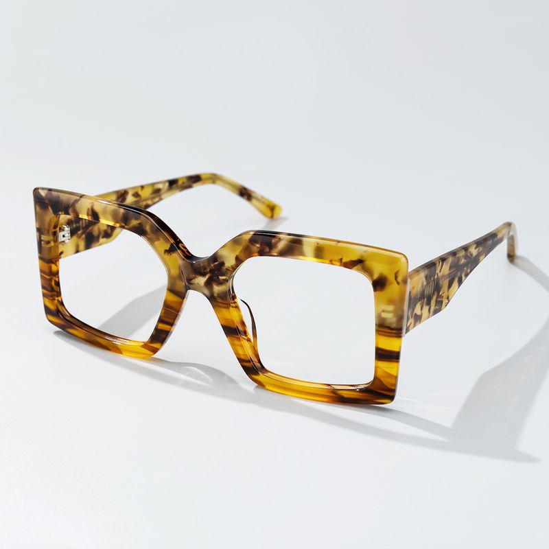 Claudia - Square Tortoise Eyeglasses - 5