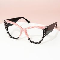 Tovar - Square Pink Eyeglasses | Vooglam On Model