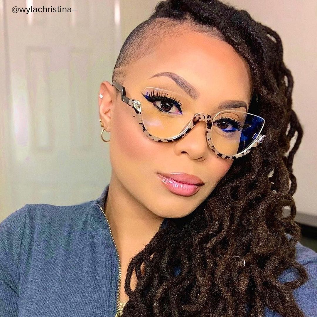 Sylvia - Cat Eye Light/Tortoise Eyeglasses - 8