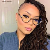 Sylvia - Cat Eye Light/Tortoise Eyeglasses (Z-Shaped Arms) - 8