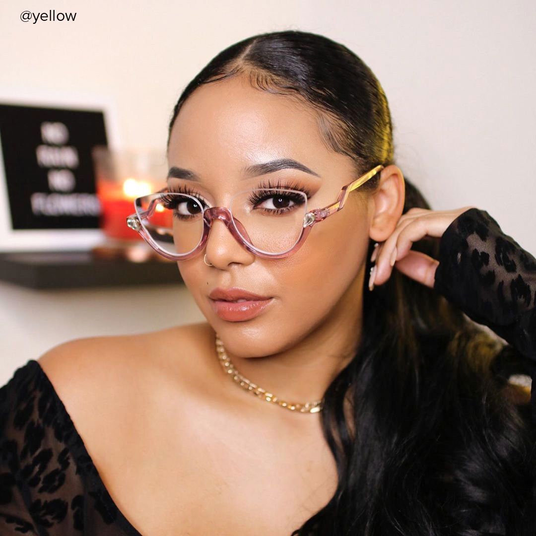 Sylvia - Cat Eye Pink Eyeglasses - 8