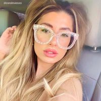 Candice - Crystal Square Eyeglasses - 8