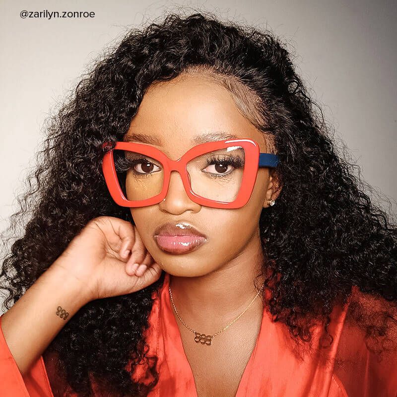 Mandi - Butterfly Red Eyeglasses - 10