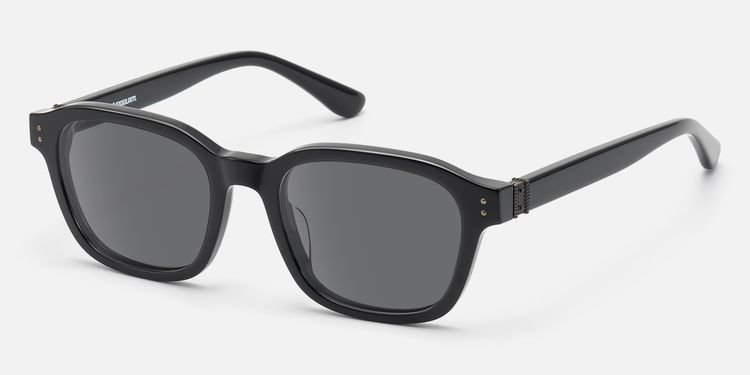 Rainier - Dark Gray Tint Black Zipper Sunnies by Vooglam
