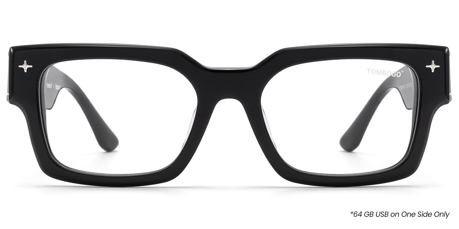 The Programmer - Chunky Black USB Glasses by Vooglam Product Details 1