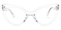 Veromca - Cat Eye Crystal Clear Eyeglasses | Vooglam Angle View