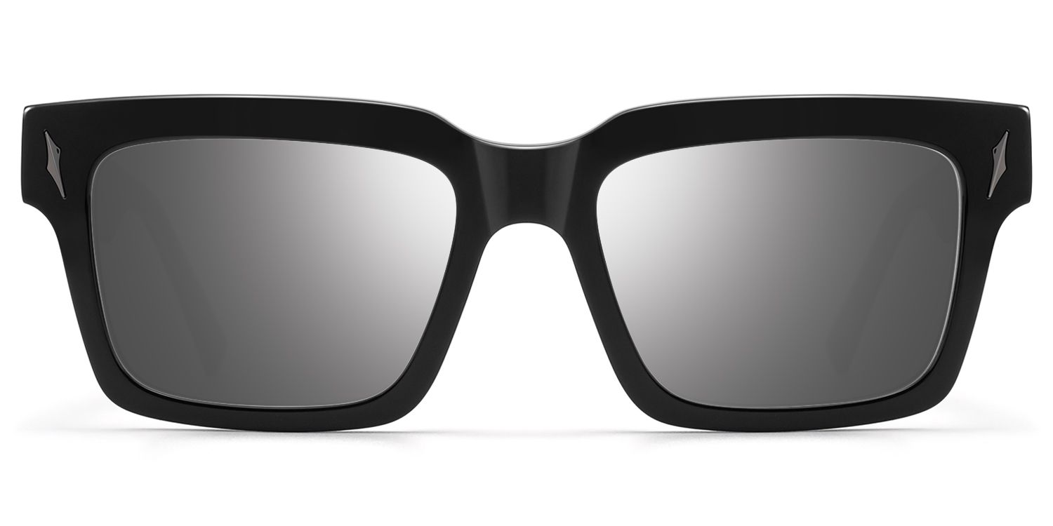 Razor - Dark Rimmed Mirror Sunglasses by Vooglam Product Details 1
