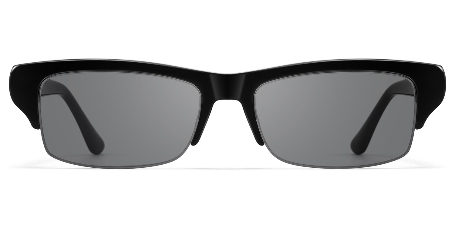 Kairo - Black Semi Rimless Sunglasses by Vooglam Product Details 1