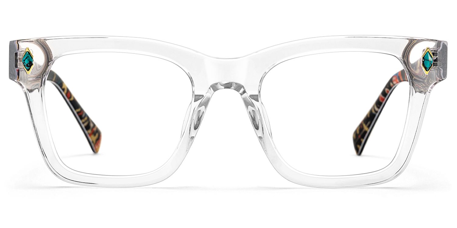 Adinkra - Square Transparent Eyeglasses by Vooglam Product Details 1