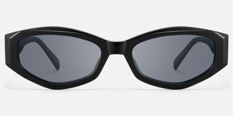 Vesper - Geometric Black Sunglasses by Vooglam