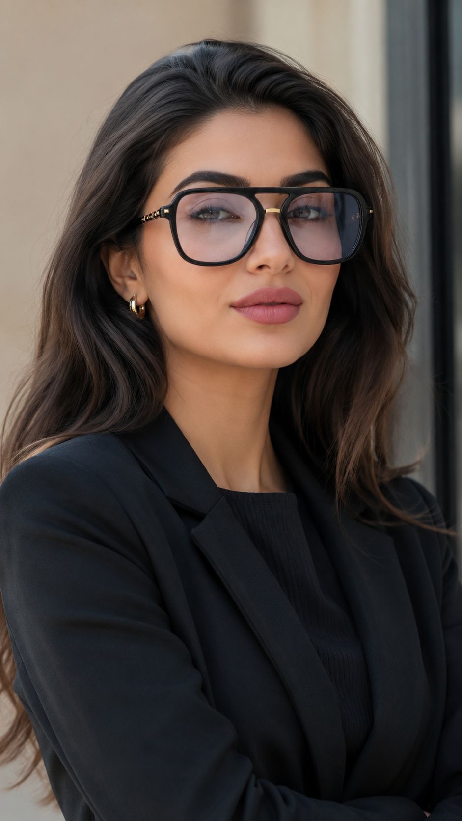 Explore the design story of Lizzy - Geometric Gold Eyeglasses | Vooglam 2