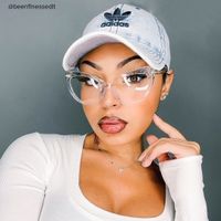 Veromca - Cat Eye Crystal Clear Eyeglasses - 8