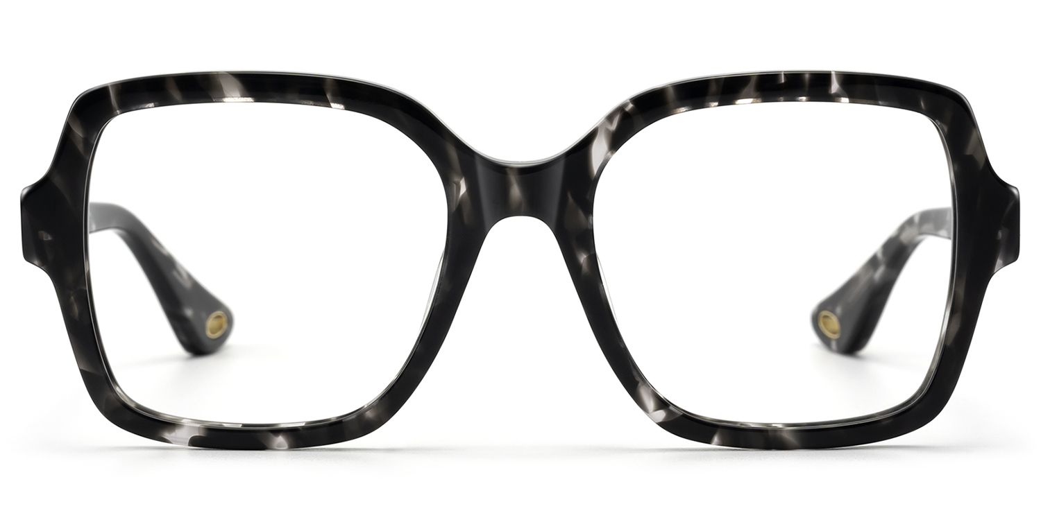 Meridian - Statement Square Black Eyeglasses by Vooglam Product Details 1