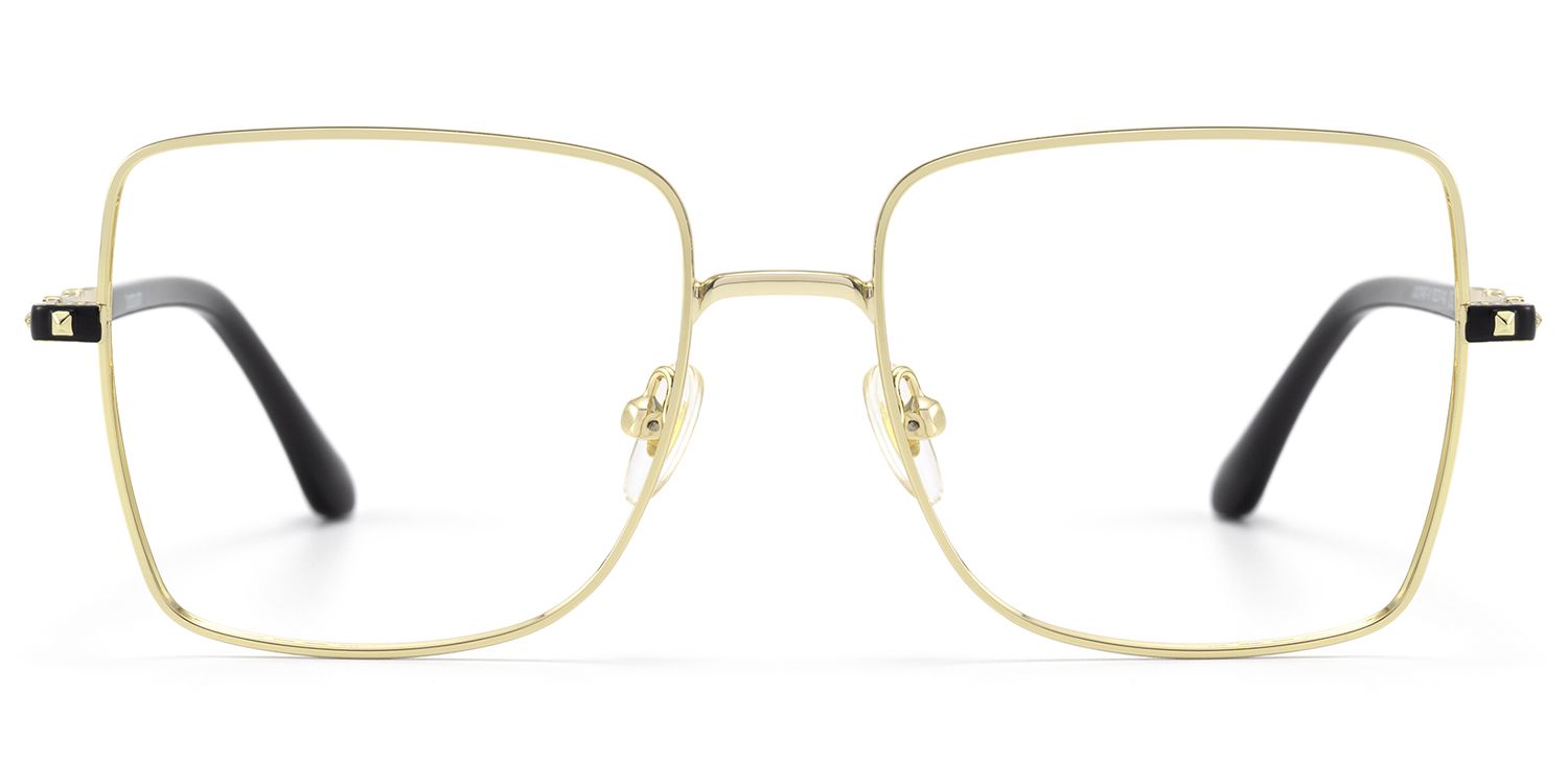 Devereux - Ultra Light Square Gold Eyeglasses by Vooglam Product Details 1