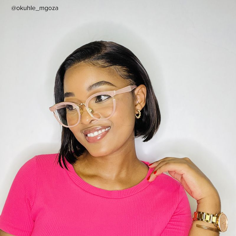 Cute Pink Cat Eye Glasses - 10