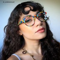 Minnie - Oval Multicolored Eyeglasses - 7
