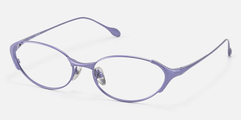 Ebisu - Oval Purple Eyeglasses