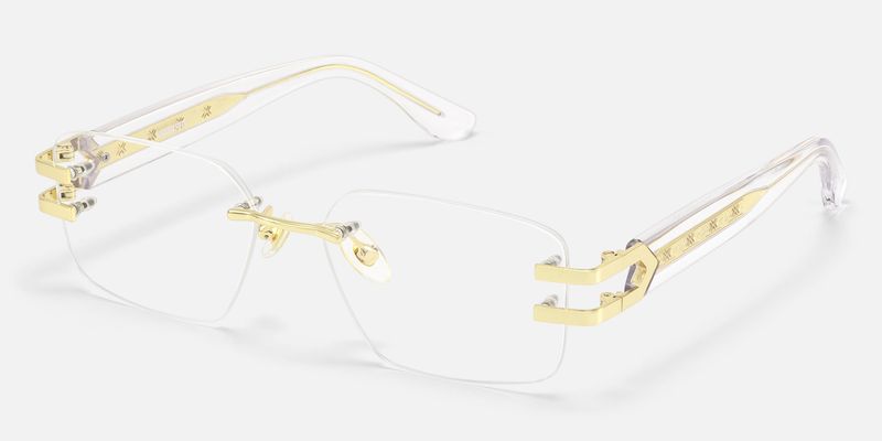 Aurum - Rectangle Gold Eyeglasses