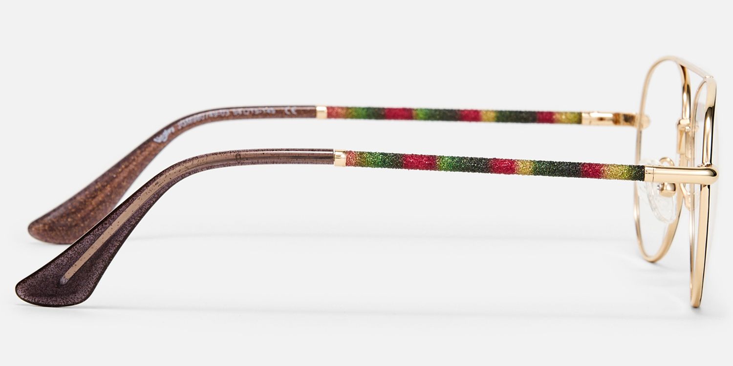 Joni - Aviator Two-tone Eyeglasses by Vooglam - Side View