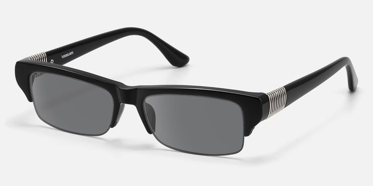 Kairo - Black Semi Rimless Sunglasses by Vooglam