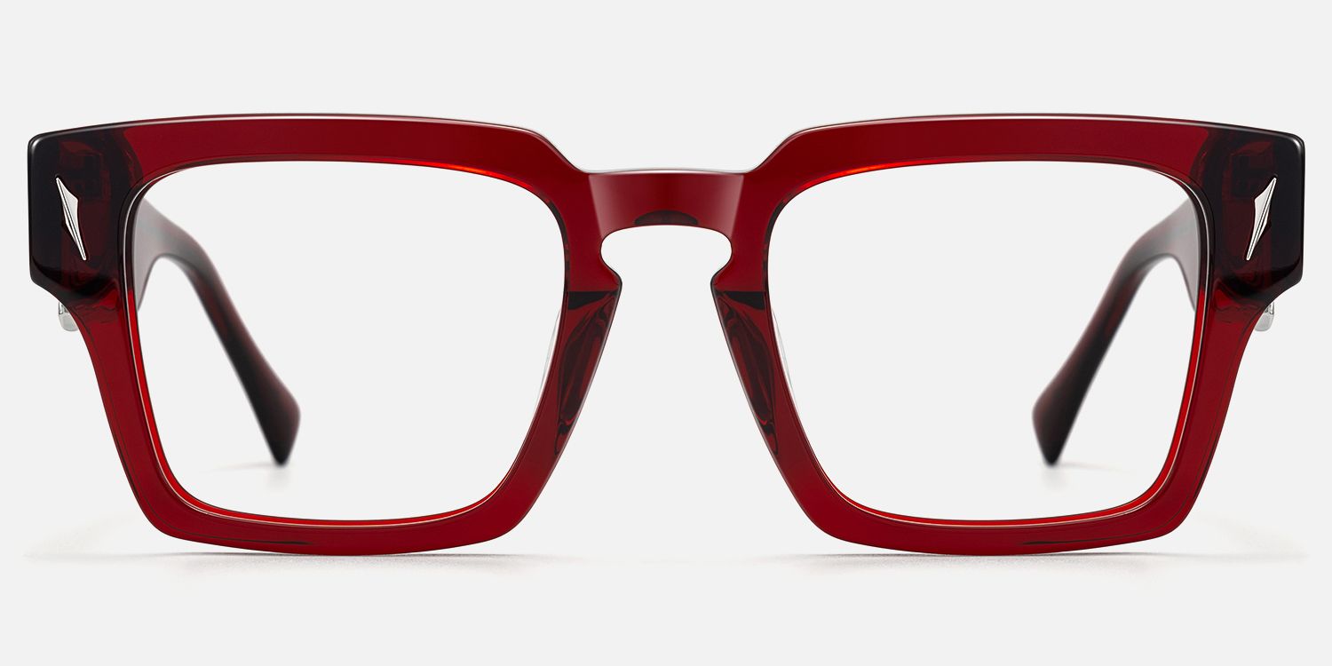 Stiletto - Transparent Red Gohtic Sword Glasses by Vooglam - Angle View