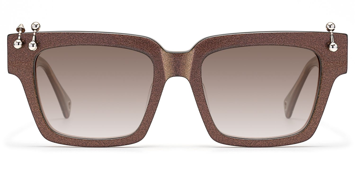 PIERCE - Piercing Pearlescent Brown Sunglasses by Vooglam Product Details 1