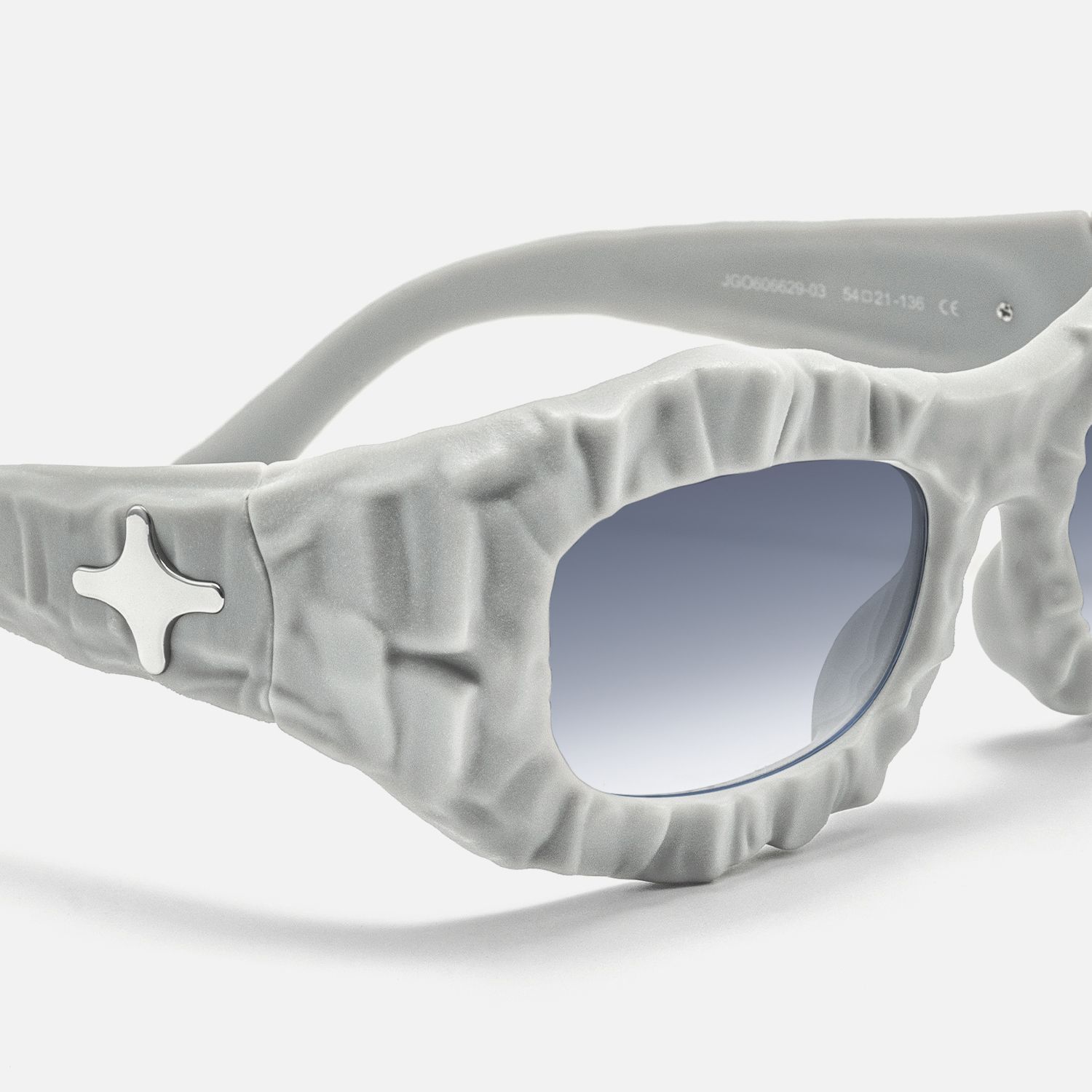 The Geologist - Gray Marble Sunglasses by Vooglam - Design Details