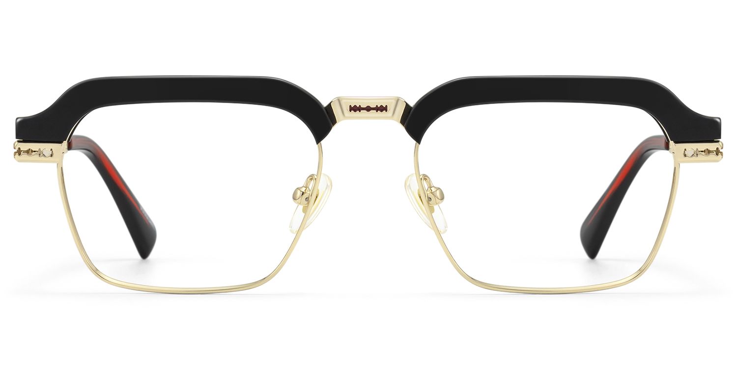 Archive - Black & Gold Razor Blade Glasses by Vooglam Product Details 1