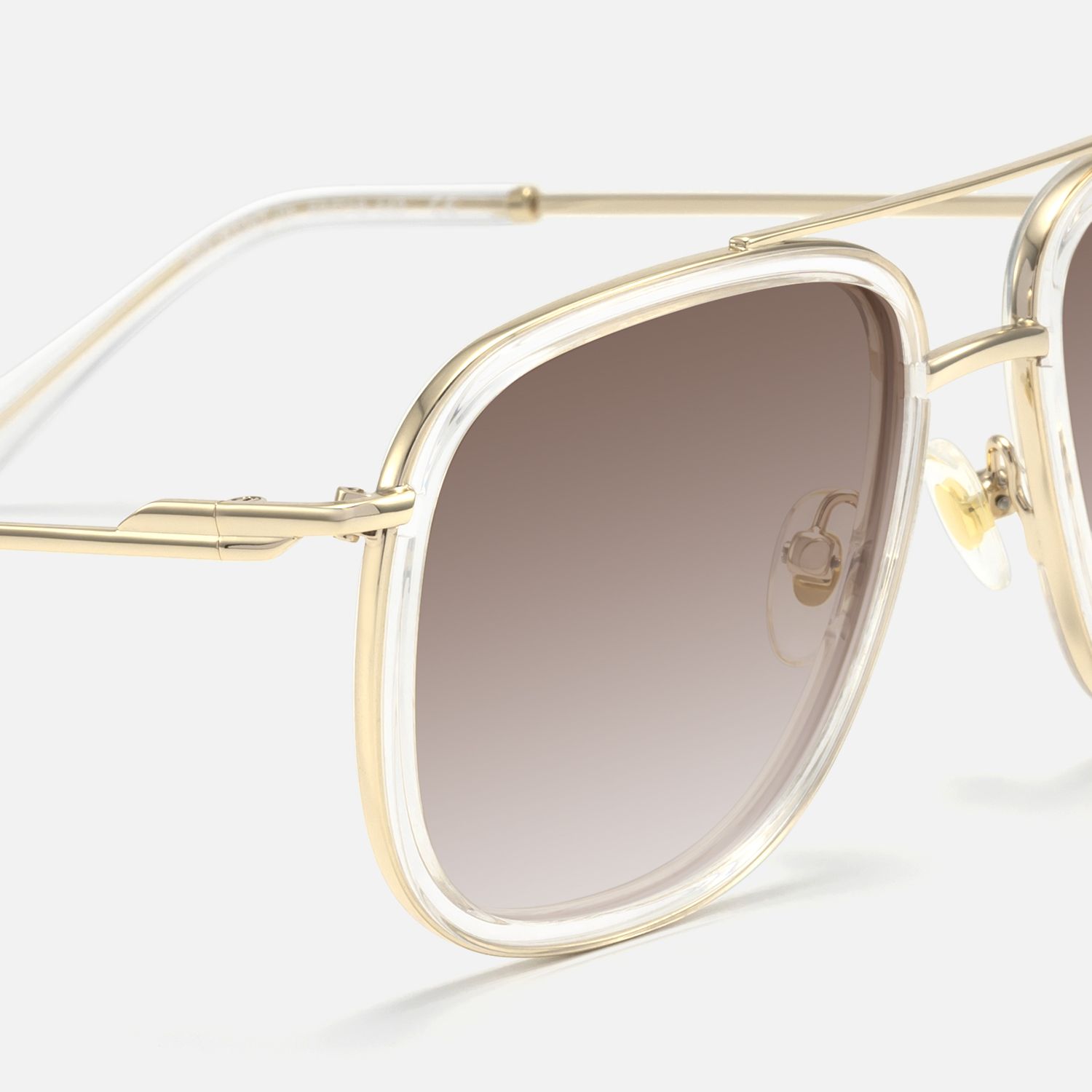 Breeze - Aviator Transparent Eyeglasses by Vooglam - Design Details