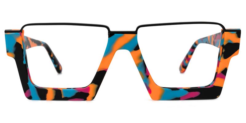 Dardhan - Rectangle Multicolor Eyeglasses from Vooglam. A fashionable frame with great quality and an affordable price.