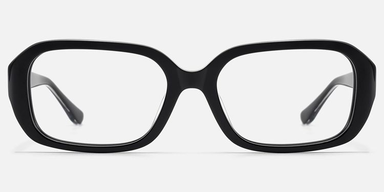 Mies - Exposed Hardware Acetate Black Frames by Vooglam