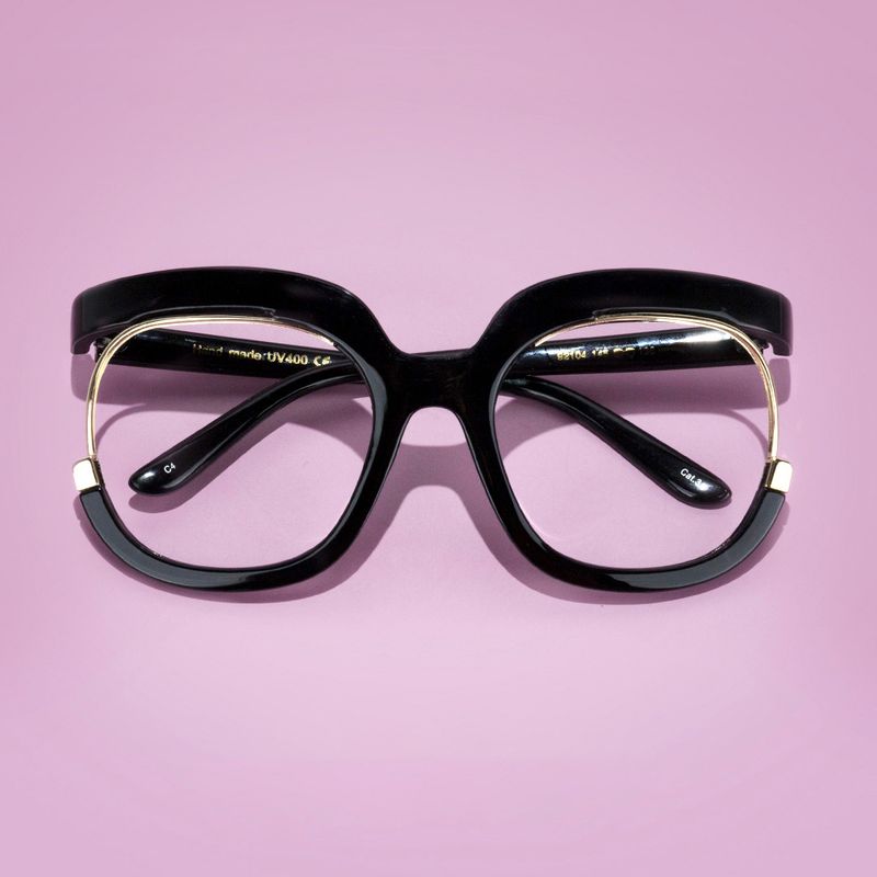 Fredia - Square Black Eyeglasses - 5