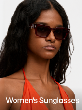 Walburga - Rectangle Purple Eyeglasses | Vooglam On Model