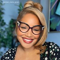 Yulanda - Cat Eye Purple Eyeglasses - 7