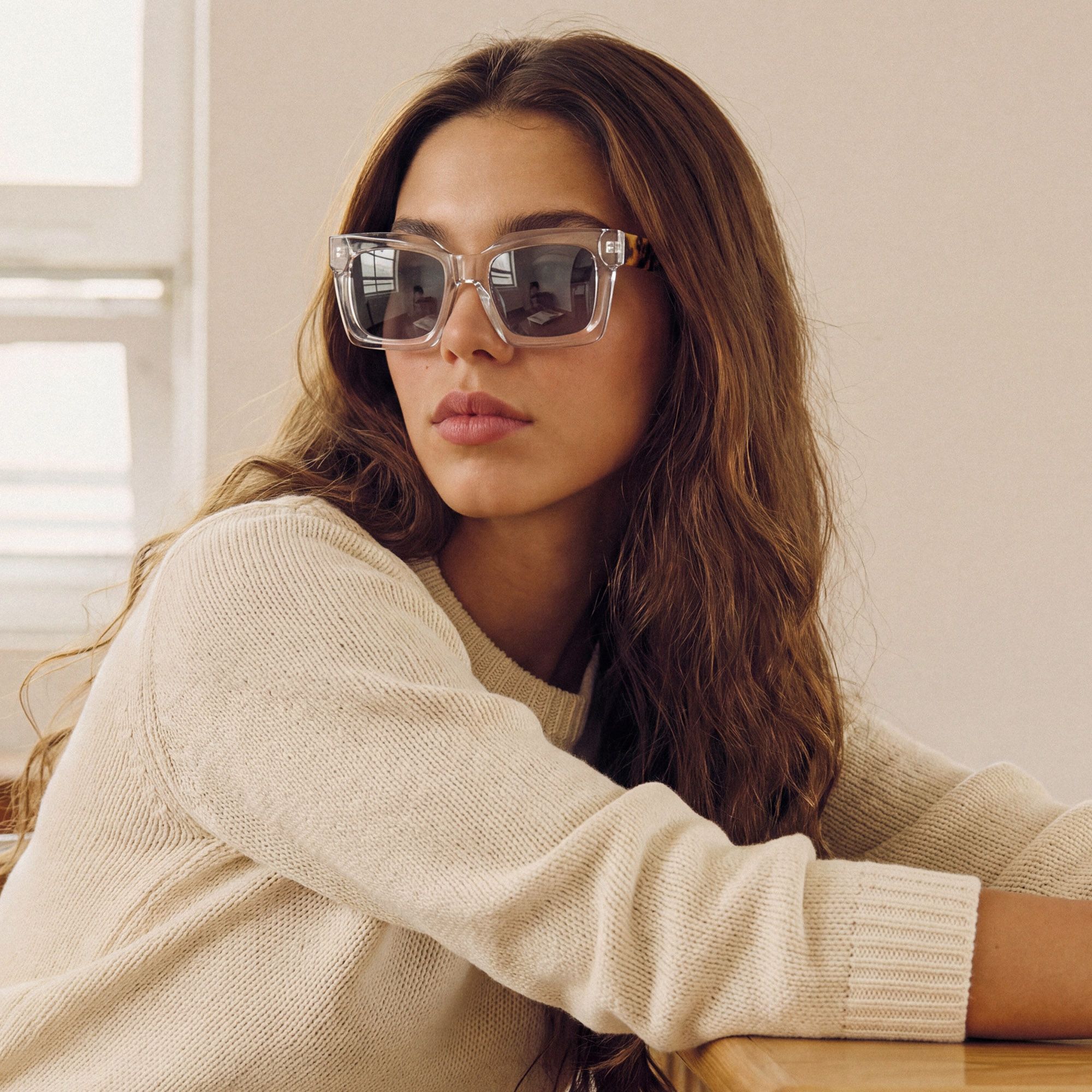 Brand Story: Behind the design of Pacheco - Two Tone Oversized Clear Square Shades by Vooglam