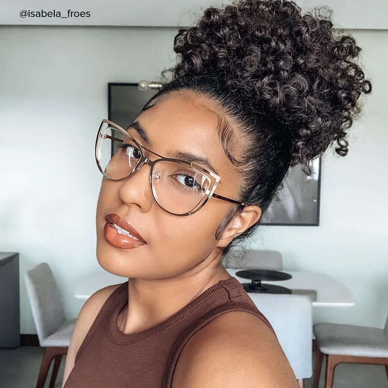 Roselyn - Cat Eye Gold Eyeglasses - 10