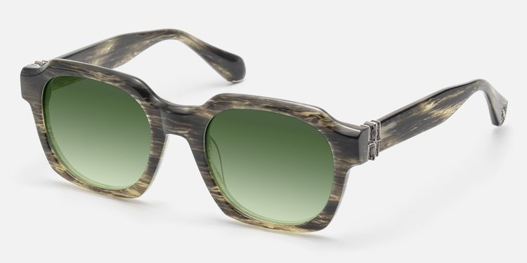 Vernon - Brown Horn Blue Gradient Green Shades by Vooglam
