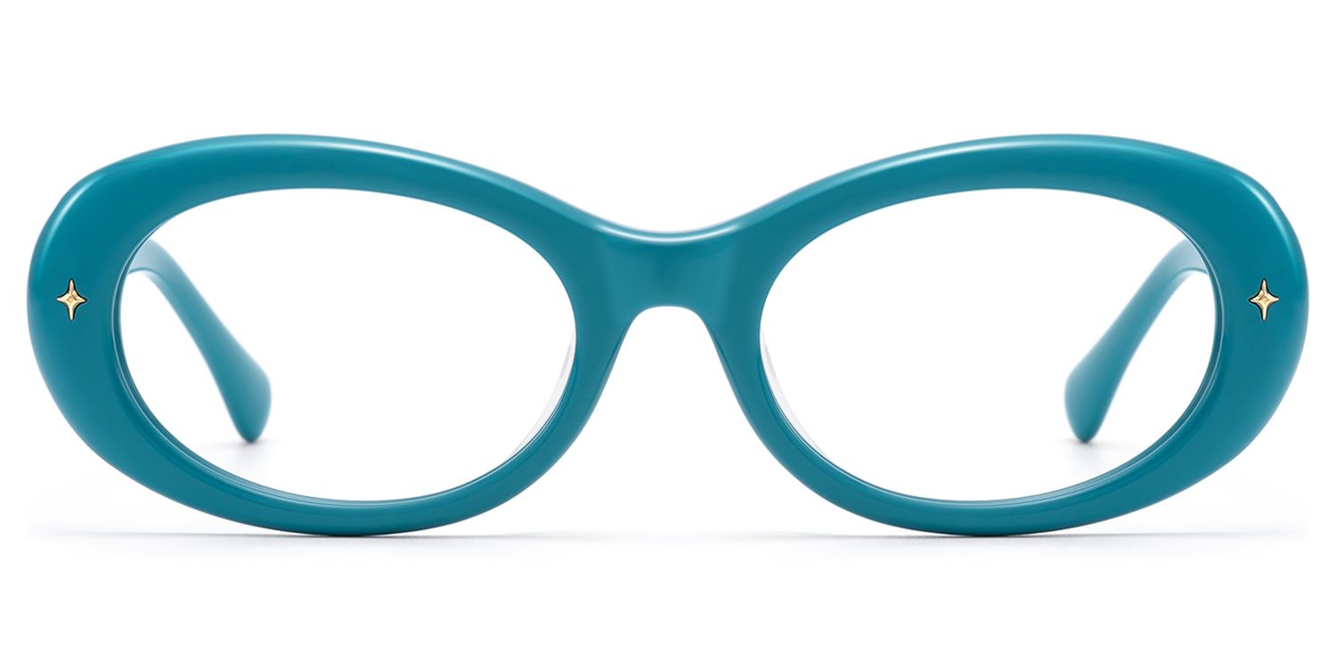 Vexa - Vibrant Blue Thick Acetate Frames by Vooglam Product Details 1
